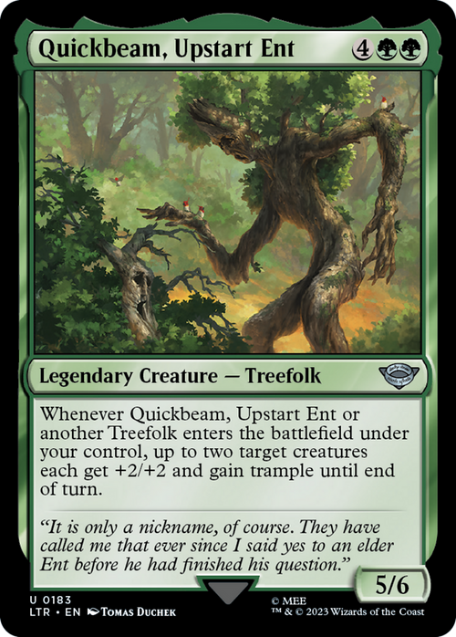 Quickbeam, Upstart Ent (LTR-183) - The Lord of the Rings: Tales of Middle-earth Foil