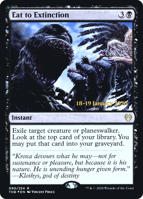 Eat to Extinction (PRE-90S) - Theros Beyond Death Promos Foil