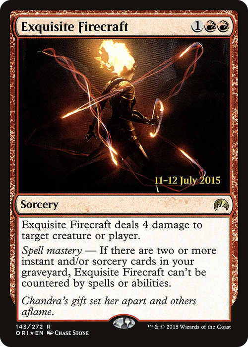Exquisite Firecraft (PRE-143S) - Magic Origins Promos Foil