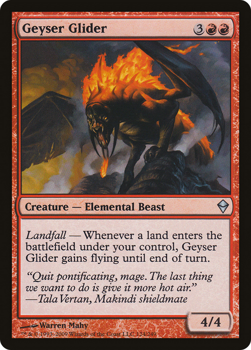 Geyser Glider (ZEN-124) - Zendikar Foil