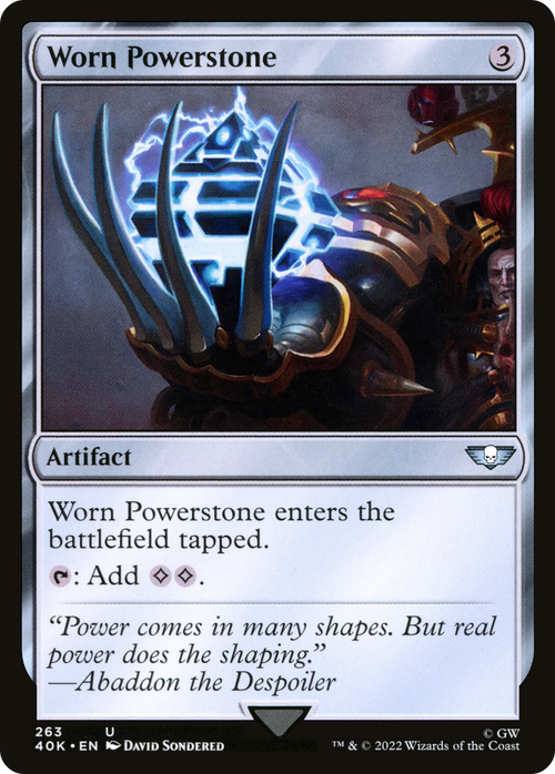 Worn Powerstone (40K-263) - Warhammer 40,000 Commander