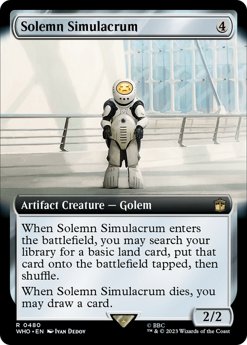 Solemn Simulacrum (Extended Art) (WHO-480) - Doctor Who: (Extended Art)