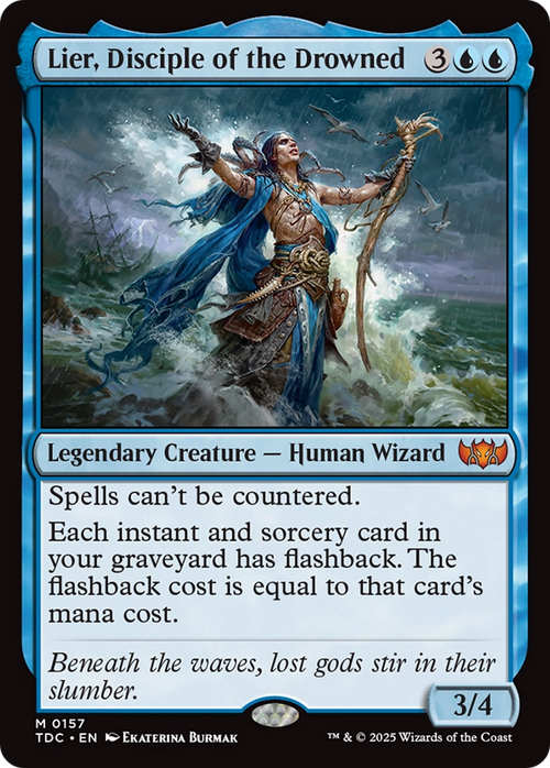 Lier, Disciple of the Drowned (TDC-157) - Commander: Tarkir: Dragonstorm