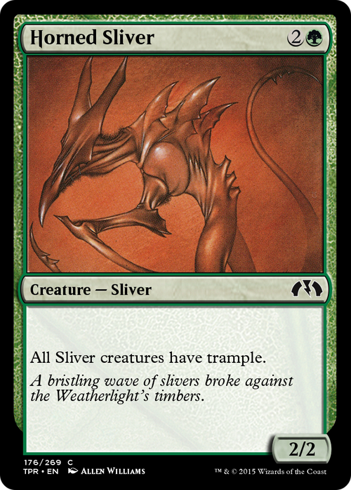 Horned Sliver (TPR-176) - Tempest Remastered Foil