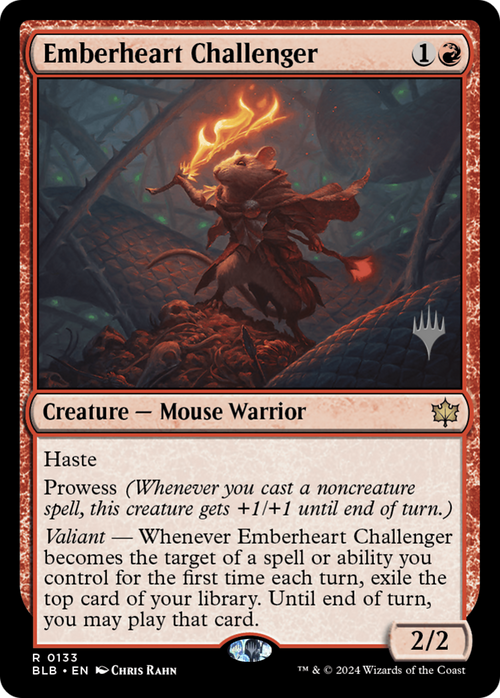 Emberheart Challenger (PPBLB-133) - Bloomburrow Promos