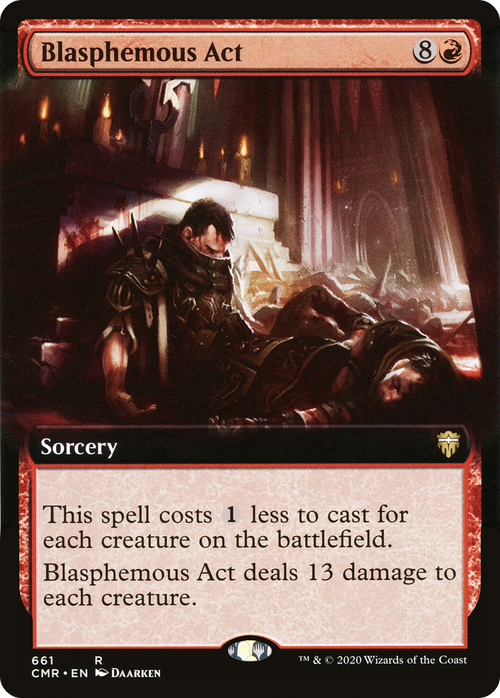 Blasphemous Act (Extended Art) (CMR-661) - Commander Legends: (Extended Art)