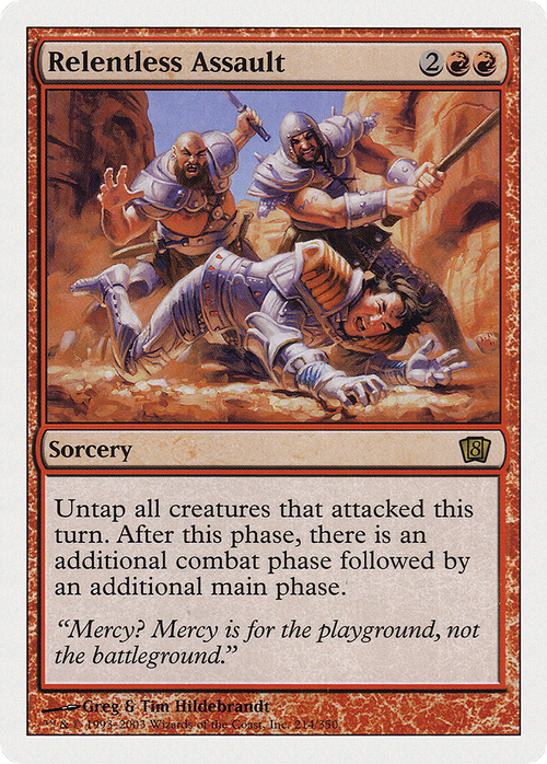 Relentless Assault (8ED-214) - 8th Edition Foil