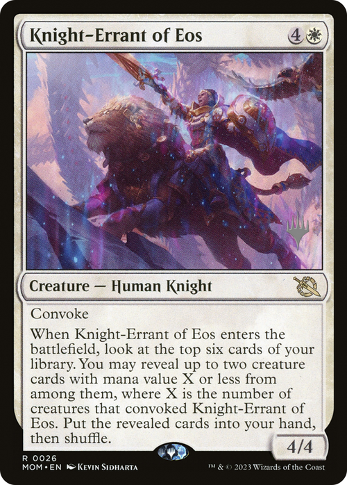 Knight-Errant of Eos (PPMOM-026) - March of the Machine Promos