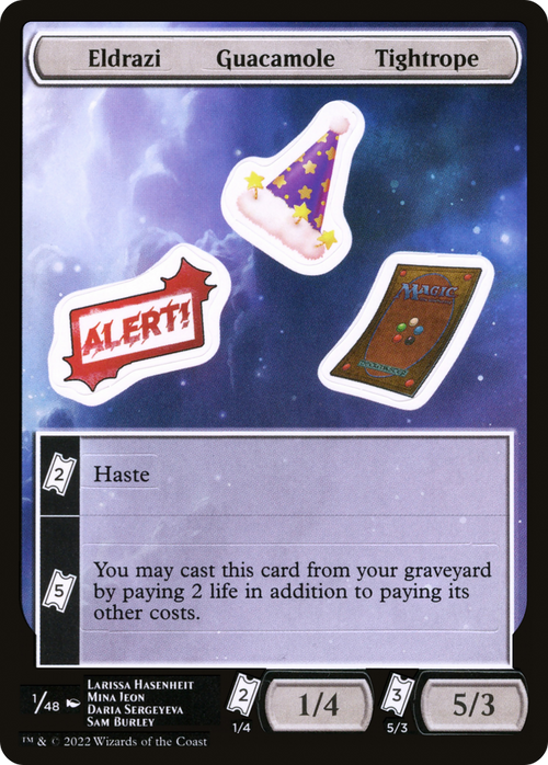 Eldrazi Guacamole Tightrope (UNF-001) - Unfinity Sticker Sheets
