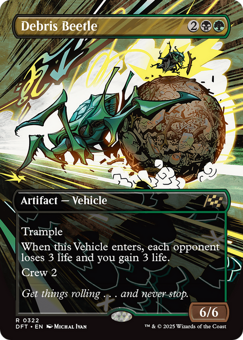 Debris Beetle (Borderless) (DFT-322) - Aetherdrift Foil