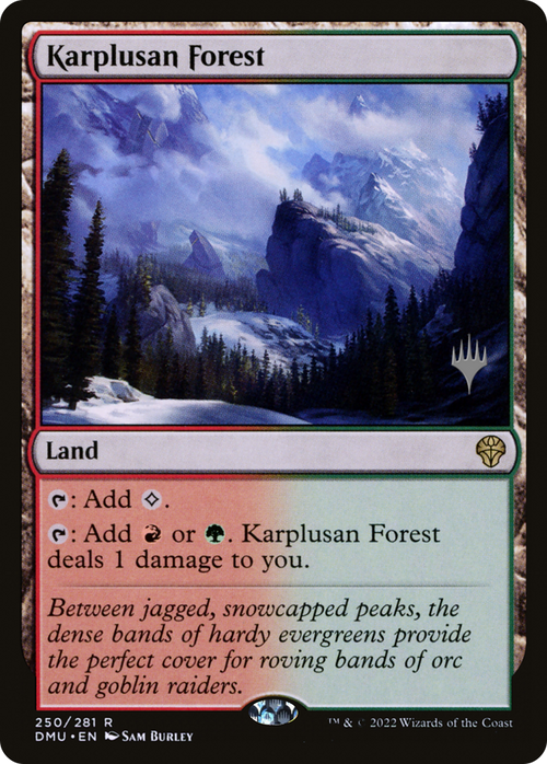 Karplusan Forest (PPDMU-250) - Dominaria United Promos Foil
