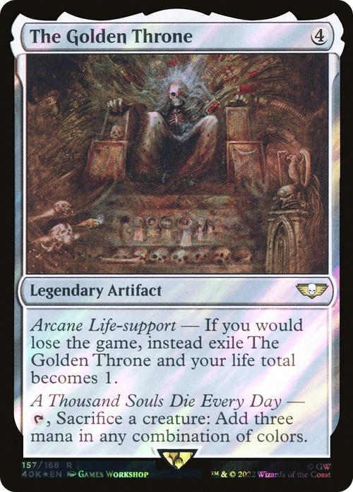 The Golden Throne (Surge Foil) (40K-157) - Warhammer 40,000 Commander Foil