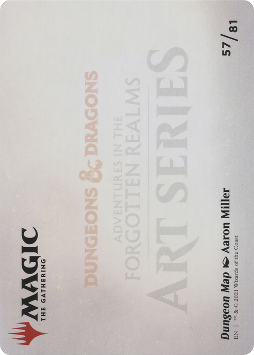 Dungeon Map // Dungeon Map (AAFR-057) - Adventures in the Forgotten Realms Art Series (Borderless) Foil