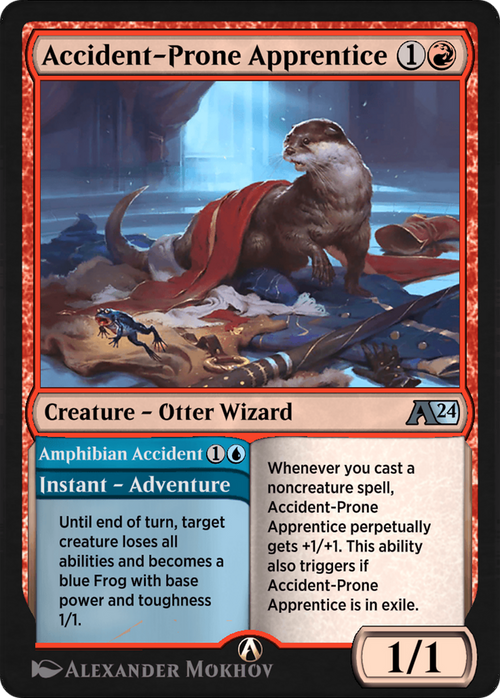 Accident-Prone Apprentice // Amphibian Accident (YWOE-016) - Alchemy: Wilds of Eldraine