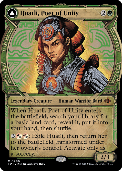 Huatli, Poet of Unity (Showcase) (LCI-296) - The Lost Caverns of Ixalan: (Showcase)
