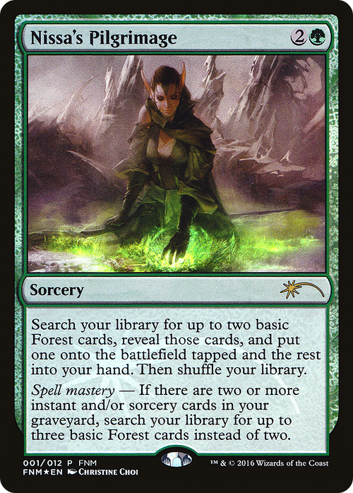 Nissa's Pilgrimage (FNM-001) - Friday Night Magic 2016 Foil