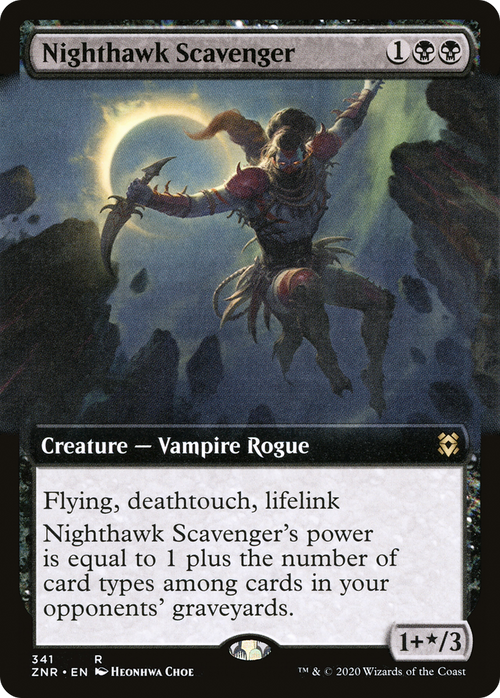 Nighthawk Scavenger (Extended Art) (ZNR-341) - Zendikar Rising: (Extended Art) Foil