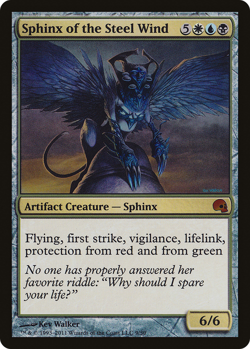 Sphinx of the Steel Wind (GRV-009) - Premium Deck Series: Graveborn Foil