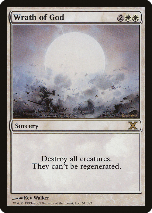 Wrath of God (10E-061) - Tenth Edition Foil