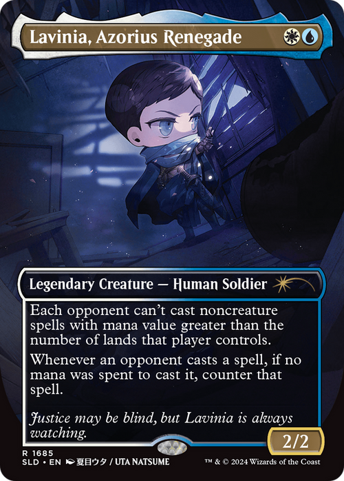 Lavinia, Azorius Renegade (Rainbow Foil) (SLD-1685) - Secret Lair Drop (Borderless) Foil