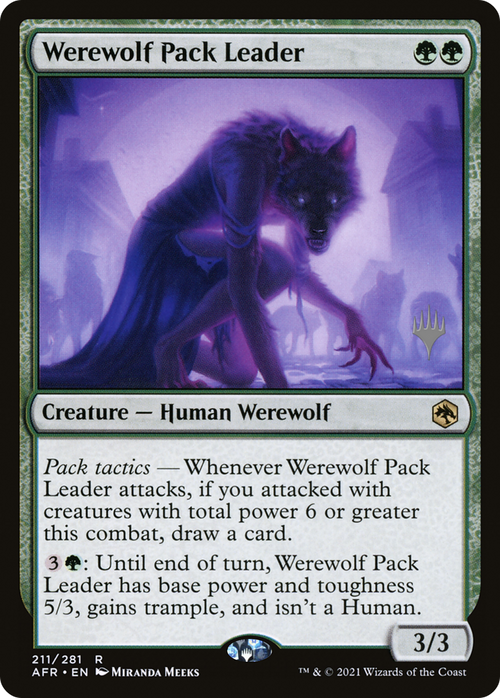 Werewolf Pack Leader (PPAFR-211P) - Adventures in the Forgotten Realms Promos