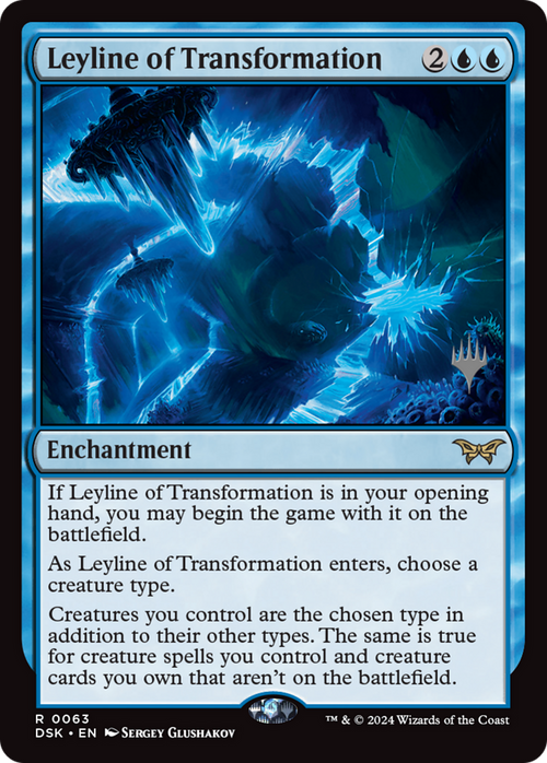Leyline of Transformation (PPDSK-063) - Duskmourn: House of Horror Promos Foil
