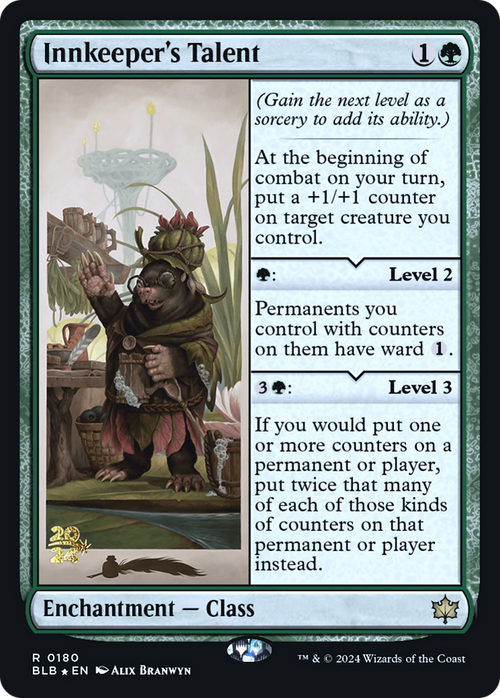 Innkeeper's Talent (PRE-180) - Bloomburrow Promos Foil