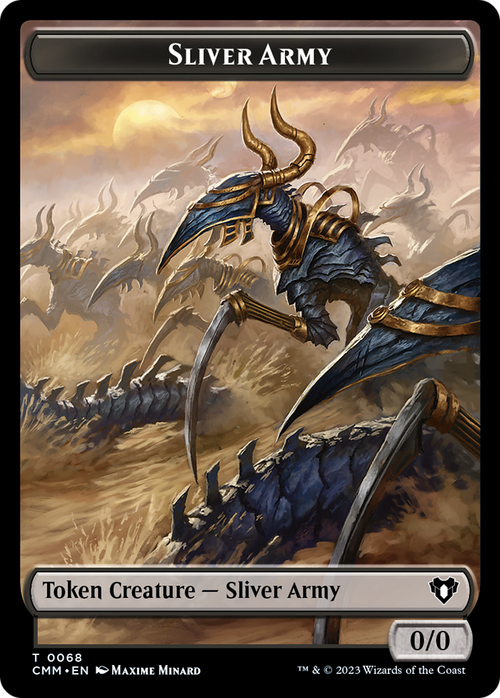 Sliver Army (TCMM-068) - Commander Masters Tokens Foil