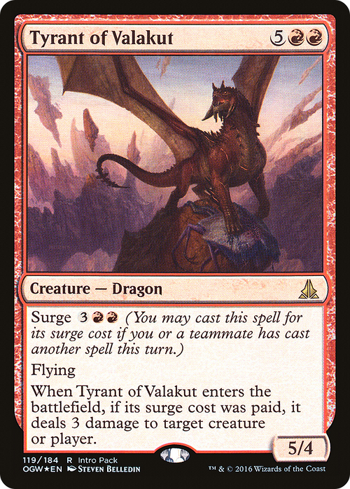 Tyrant of Valakut (UMP-119) - Oath of the Gatewatch Promos Foil