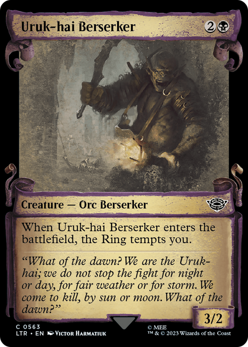 Uruk-hai Berserker (Showcase Scrolls) (LTR-563) - The Lord of the Rings: Tales of Middle-earth: (Showcase)