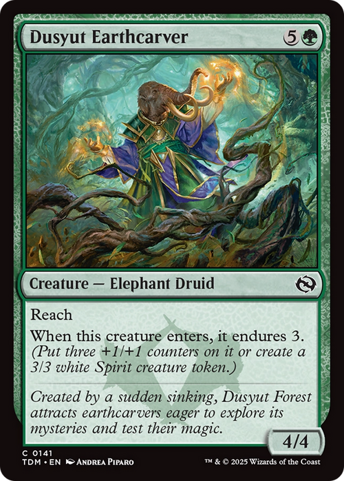 Dusyut Earthcarver (TDM-141) - Tarkir: Dragonstorm Foil