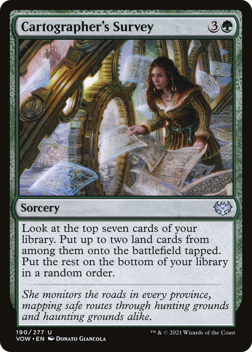 Cartographer's Survey (VOW-190) - Innistrad: Crimson Vow Foil