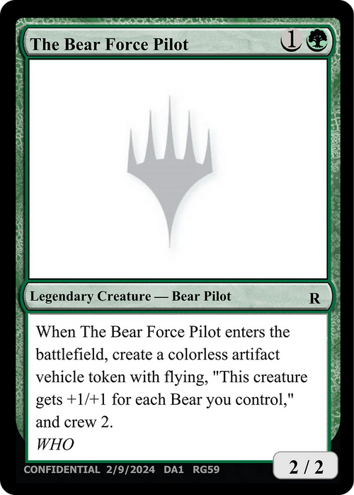 The Bear Force Pilot (UNK-RG59) - Unknown Event