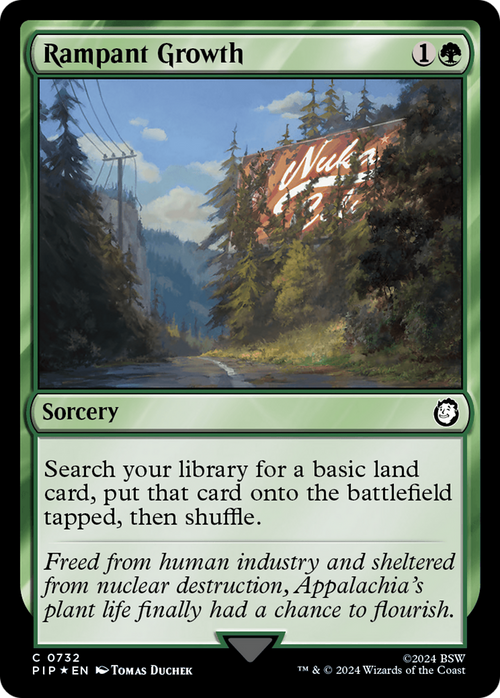Rampant Growth (Surge Foil) (PIP-732) - Fallout Foil
