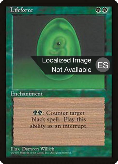Lifeforce (4BB-) - Fourth Edition Foreign Black Border