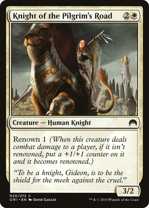 Knight of the Pilgrim's Road (ORI-020) - Magic Origins Foil