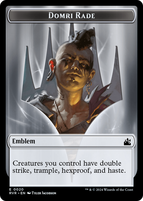 Domri Rade Emblem (TRVR-020) - Ravnica Remastered Tokens Foil