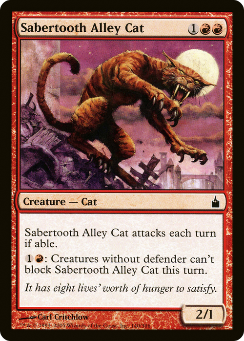 Sabertooth Alley Cat (RAV-140) - Ravnica: City of Guilds