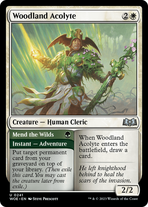 Woodland Acolyte (WOE-241) - Wilds of Eldraine