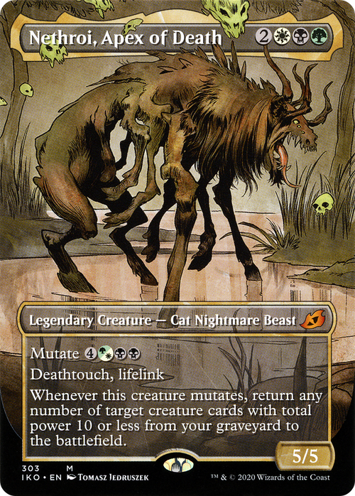 Nethroi, Apex of Death (Showcase) (IKO-303) - Ikoria: Lair of Behemoths: (Showcase) (Borderless) Foil