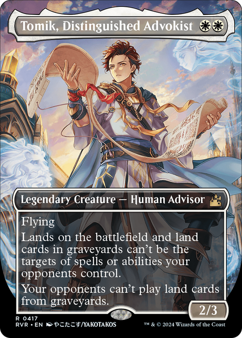 Tomik, Distinguished Advokist (Anime Borderless) (RVR-417) - Ravnica Remastered Foil