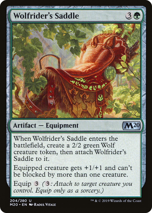 Wolfrider's Saddle (M20-204) - Core Set 2020 Foil