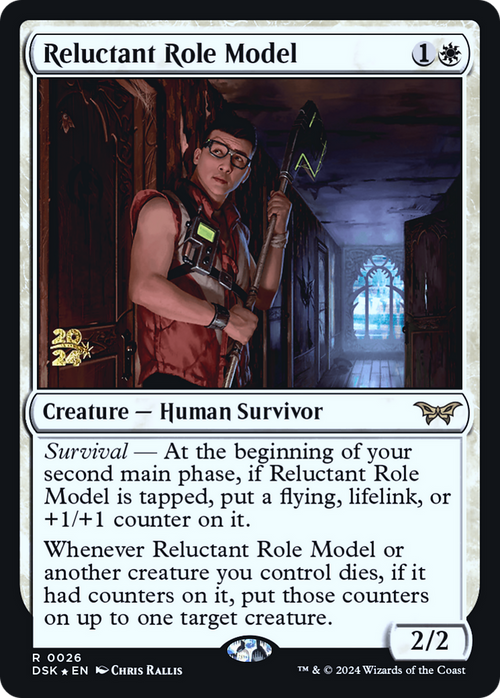 Reluctant Role Model (0026) (PRE-026) - Duskmourn: House of Horror Promos Foil