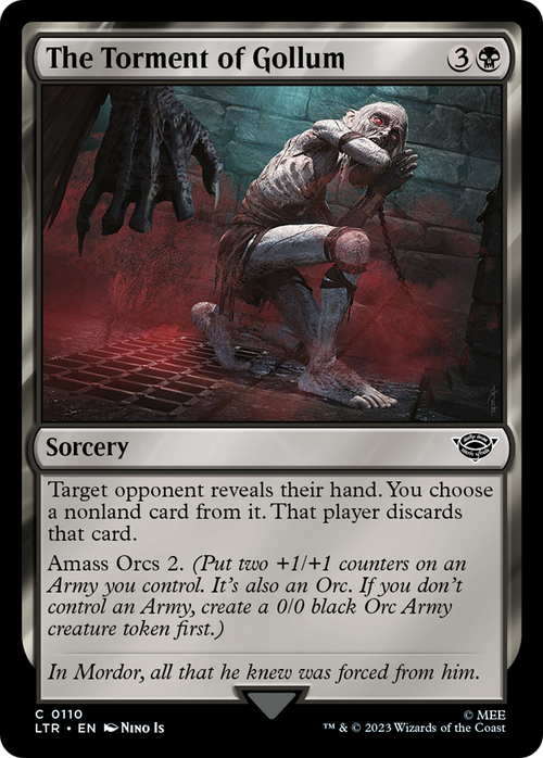 The Torment of Gollum (LTR-110) - The Lord of the Rings: Tales of Middle-earth Foil