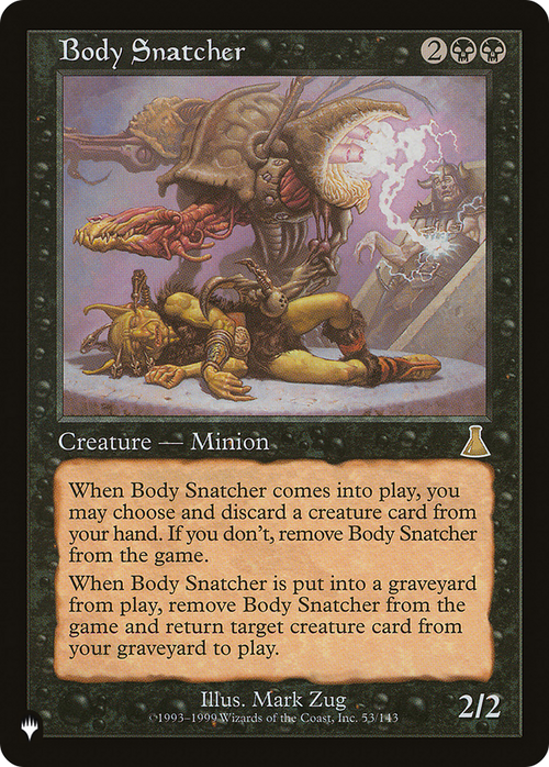 Body Snatcher (LIST-UDS-53) - The List