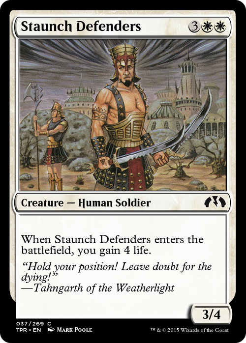 Staunch Defenders (TPR-037) - Tempest Remastered Foil
