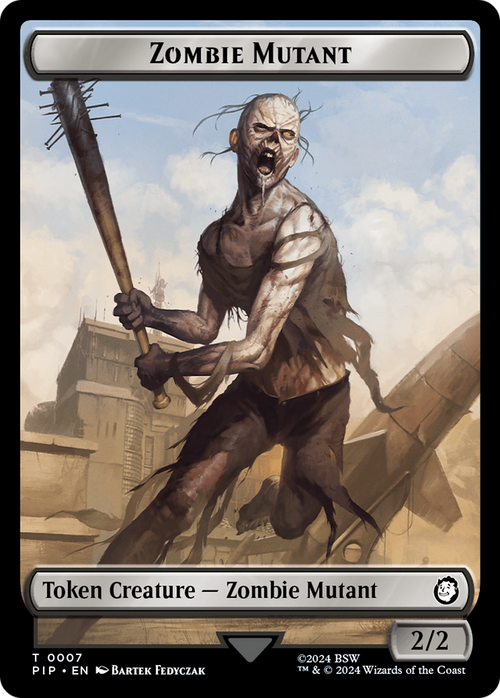 Zombie Mutant (TPIP-007) - Fallout Tokens Foil