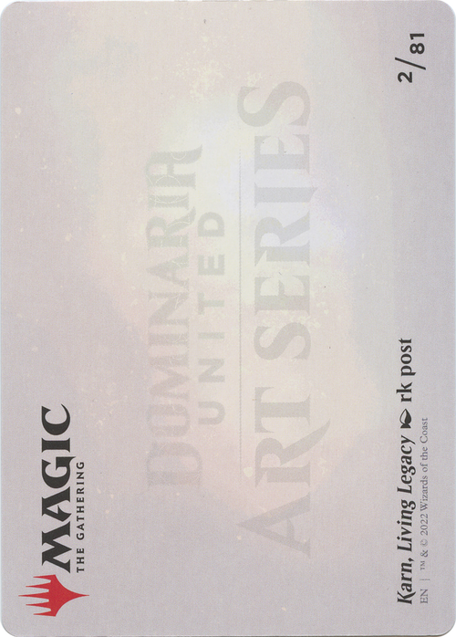 Karn, Living Legacy // Karn, Living Legacy (ADMU-002) - Dominaria United Art Series (Borderless)