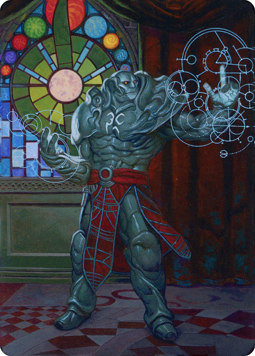 Karn, Living Legacy // Karn, Living Legacy (ADMU-002) - Dominaria United Art Series (Borderless) Foil