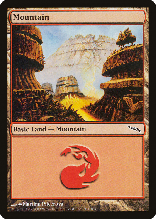 Mountain (301) (MRD-301) - Mirrodin